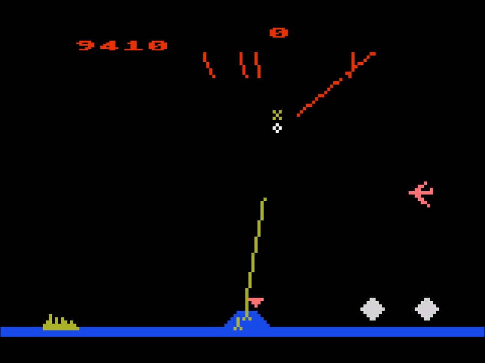 Gameplay of Missile Command for Atari 5200